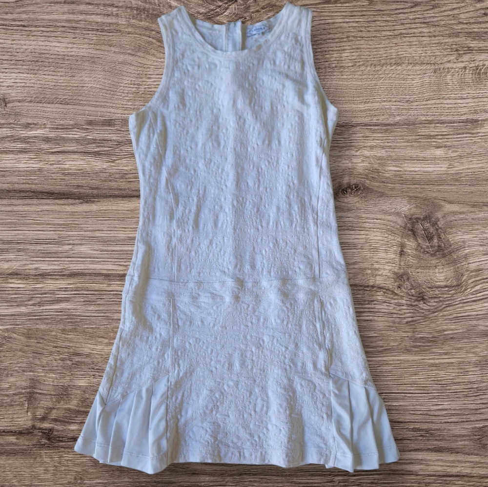 L’Etoile Sport White Textured Tennis Mini Dress Size M
